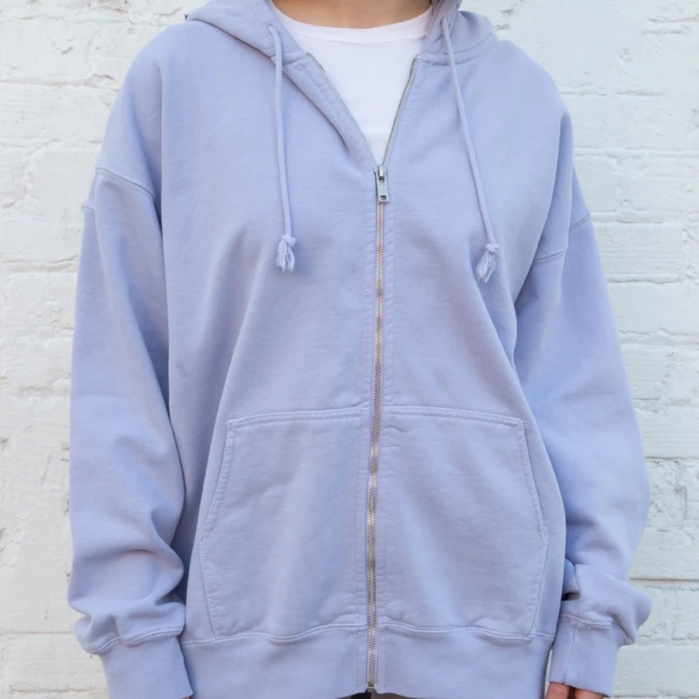brandy oversized zip up